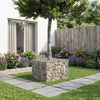 vidaXL Gabions pacelta gulta Sudraba 60 x 60 x 40 cm Cinkots tērauds