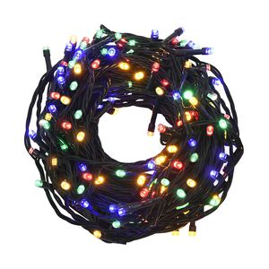 vidaXL gaismas virtene ar 400 LED, krāsaina, 40 m, 8 efekti