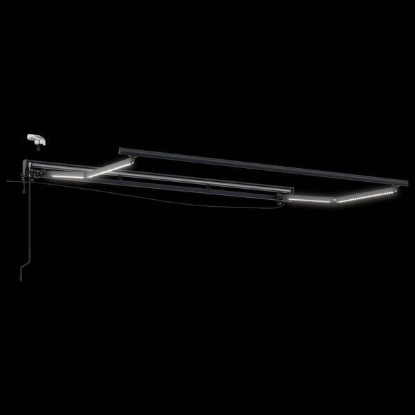 vidaXL Elektriska atvelkamā nojume Burgundija 3 x 2 m