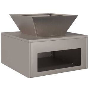 vidaXL Uguns bedre Rūsa 50 x 50 x 40 cm Novecināts tērauds