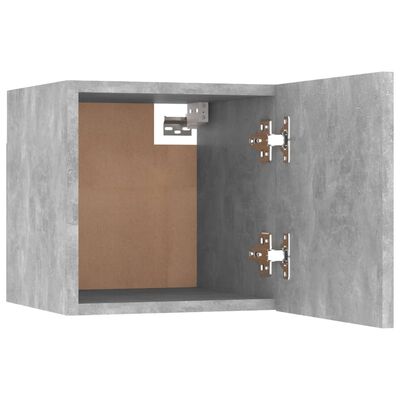 vidaXL naktsskapītis, 30,5x30x30 cm, betona pelēks, skaidu plāksne