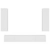 vidaXL 4-daļīgs TV skapīšu komplekts, balts, inženierijas koks