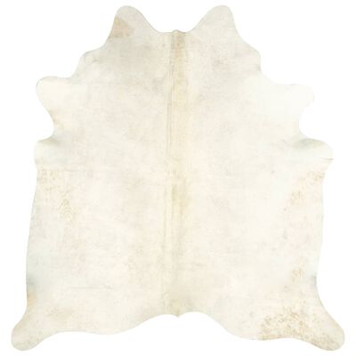 vidaXL zvērādas paklājs, dabīgā govs āda, 150x170 cm, bēšs