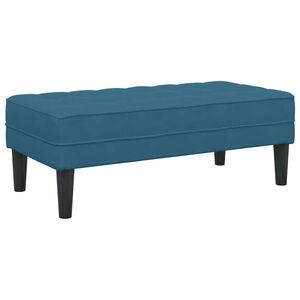 vidaXL sols ar spilvenu Zila 113 x 57 x 39 cm Samts