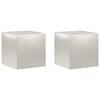vidaXL Augu statīvs 2 pcs Sudraba 40 x 40 x 40 cm Tērauds
