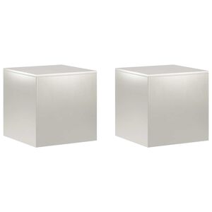 vidaXL Augu statīvs 2 pcs Sudraba 40 x 40 x 40 cm Tērauds