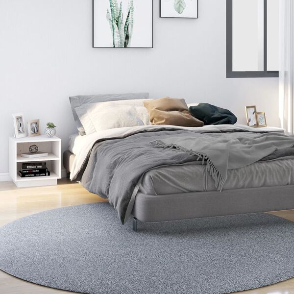 vidaXL naktsgaldiņi, 2 gab., balti, 40x34x40 cm, priedes masīvkoks