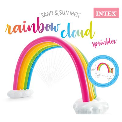 Intex ūdens smidzinātājs Rainbow Cloud, krāsains, 300x109x180 cm