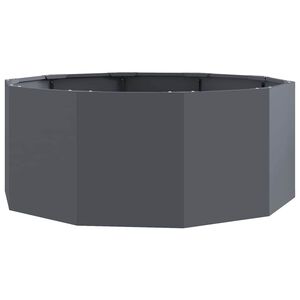 vidaXL Puķu kaste Antracīts 90 x 90 x 35 cm Tērauds