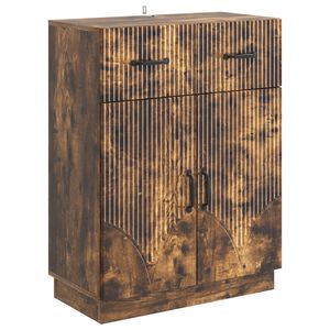 vidaXL Puse Kūpināts ozols 66 x 34,5 x 87 cm Inženierijas koks