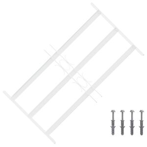 vidaXL Apsardzes restes logiem ar 3 &scaron;ķērsstieņiem 3 gab. 43-74 cm