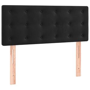 vidaXL gultas galvgalis, 90x5x78/88 cm, melns samts