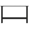 vidaXL kafijas galdiņa kājas, 2 gab., melnas, 70x(42-43) cm, tērauds