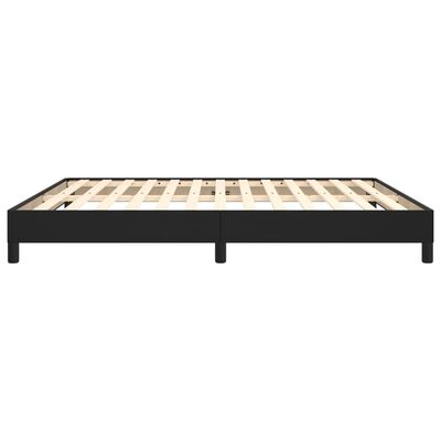 vidaXL gultas rāmis, melns, 180x200 cm, mākslīgā āda