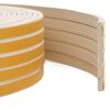 vidaXL Pa&scaron;līmējo&scaron;ā loga blīve Balts 8 x 3 mm 50 m EPDM putas