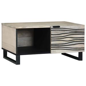 vidaXL Kafijas galdiņ&scaron; Balts 80 x 50 x 40 cm Inženierijas koks