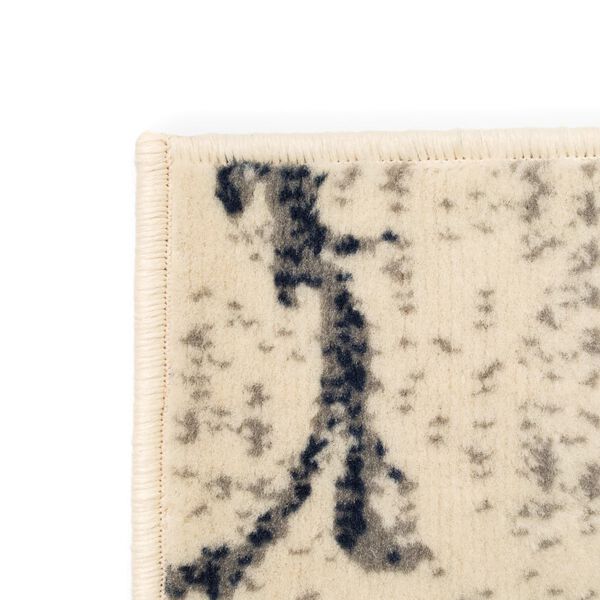 vidaXL paklājs, 140x200 cm, moderns ziedu raksts, bē&scaron;s ar zilu