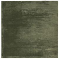 vidaXL paklājs HUARTE, īsa spalva, mīksts, mazgājams, zaļš, 240x240 cm