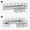 vidaXL Dīvāna komplekti 8 pcs Dabiska Cietā akācijas koks