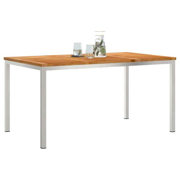 vidaXL Āraēdamgalds Brūna 200x90x75cm Cieta teak koks