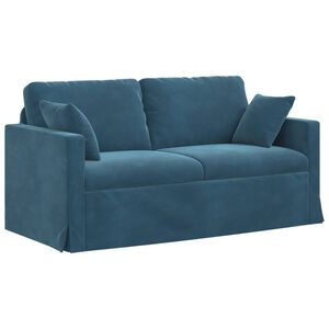 vidaXL Dīvāns Zila 158 x 78 x 80 cm Samts