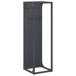 vidaXL malkas plaukts antracīts 25x25x80 cm auksti velmēts tērauds