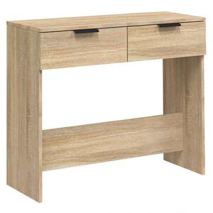 vidaXL konsoles galdiņ&scaron;, ozola krāsa, 90x36x75 cm, inženierijas koks