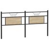 vidaXL rezerves galvgalis, ozolkoka krāsa, 160 cm, inženierijas koks, tērauds