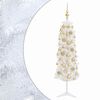 vidaXL Mākslīgā slaida Ziemassvētku egle ar bumbiņām 120 cm 150 LED