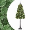 vidaXL Mākslīgā Ziemassvētku eglīte ar eglī&scaron;u bumbām 120 cm 150 LED