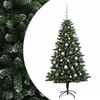 vidaXL Mākslīgā Ziemassvētku eglīte ar rotājumiem 150 cm 150 LED