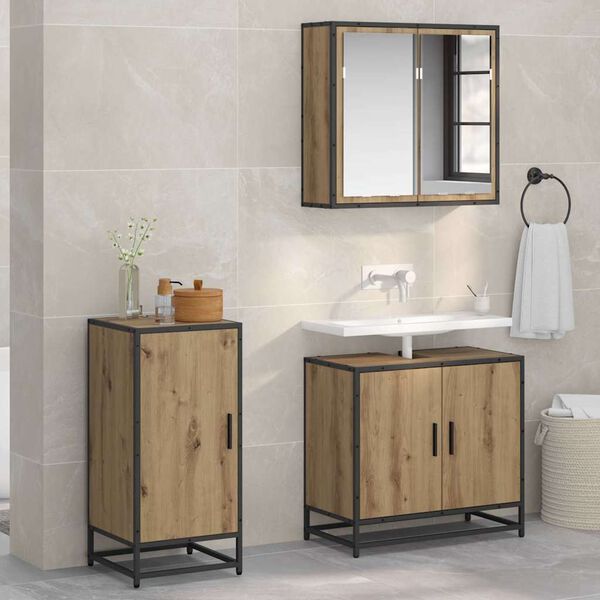 vidaXL Puse Artisānā ozols 35,5 x 35 x 76 cm