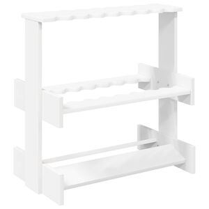 vidaXL Biljarda nūju statīvs Inženierijas koks 60 x 35 x 60 cm Balts