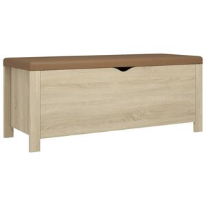 vidaXL uzglabā&scaron;anas kaste, ozola krāsa, 105x40x45cm, inženierijas koks