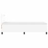 vidaXL Kastītes atsperu gulta Balts 90 x 190 cm Mākslīgā āda