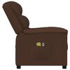 vidaXL elektrisks masāžas krēsls, brūna mākslīgā āda