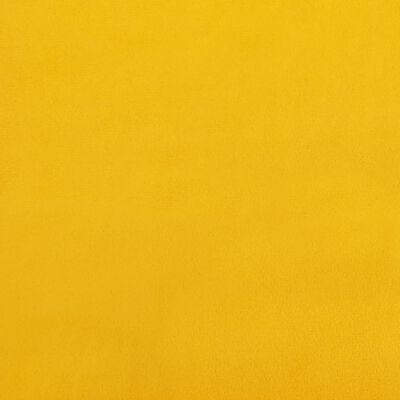 vidaXL sols, dzeltena, 100x35x41 cm, samts