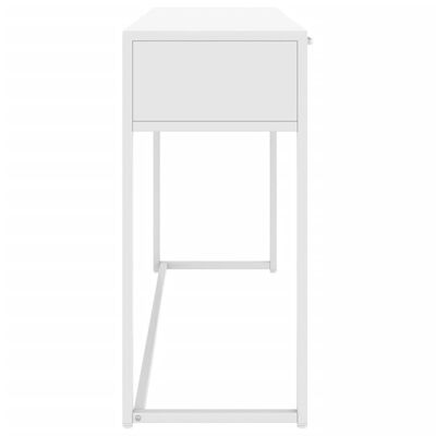 vidaXL konsoles galdiņš, balts, 106x35x75 cm, tērauds