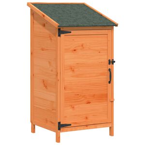 vidaXL Dārza &scaron;ķūņi ar jumtu Brūna 59 x 56 x 113,5 cm Masīvs egle koks