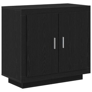 vidaXL Puse Melns ozolkoks 80 x 40 x 75 cm Inženierijas koks