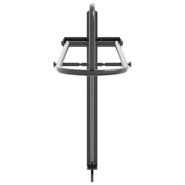 vidaXL seglu plaukts, stiprināms pie sienas, melna dzelzs, saliekams