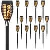 vidaXL Āra saules gaismas ar zemes tapas 12 pcs Silti balts 47,5 cm