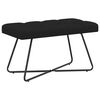 vidaXL Sols ar pogām Melns 80 x 40 x 46 cm Audums