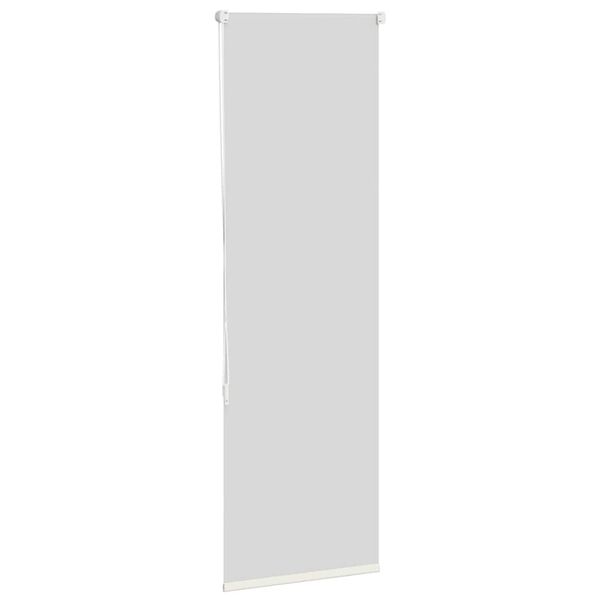 vidaXL rullo žalūzija pelēkbalti 60x130 cm auduma platums 55,7 cm