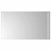 vidaXL LED vannas spogulis Caurspīdīgs 70 x 40 cm rūdīts stikls
