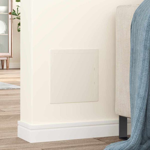 vidaXL Piekļuves paneļi 2 pcs Balts 20 x 20 cm ABS plastmasa