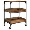 vidaXL Virtuves ratiņ&scaron; Vecs koks 60 x 41 x 80.5 cm Inženierijas koks