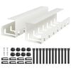 vidaXL Galda kabeļu organizators 2 gab. Balts 43 x 10 x 10 cm Tērauds