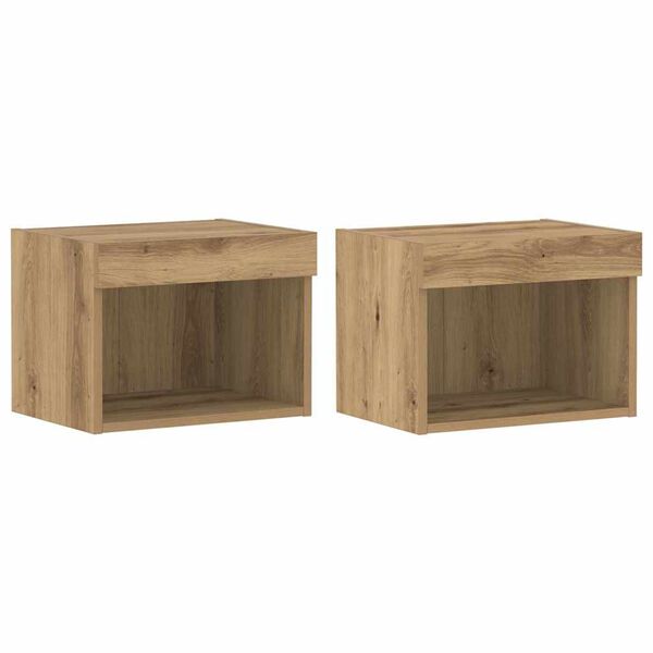 vidaXL TV skapīšu komplekts 2 pcs Artisānā ozols 40 x 30 x 30 cm