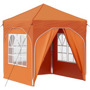 vidaXL Pop-up svinību teltis 192 x 192 x 245 cm Oranža